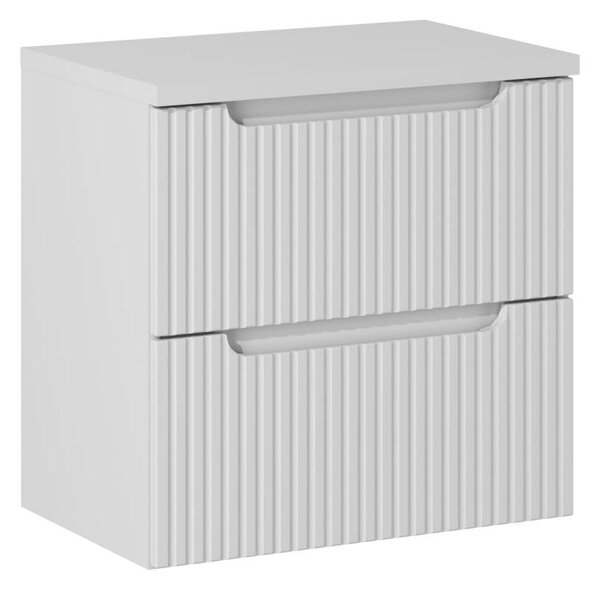 Comad Koupelnová skříňka pod deskové umyvadlo Nova White 60 bílá mat (2 šuplíky)