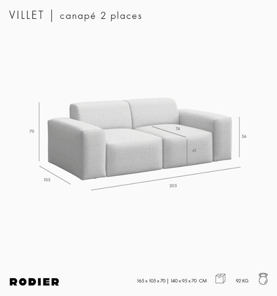 -25 % Dny MOMENTI– Rodier Pohovka Villet 205 cm