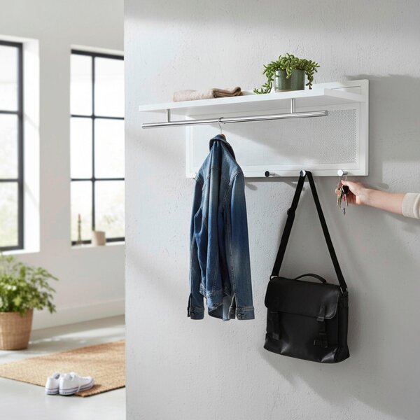 ŠATNÍ PANEL, bílá, 75/30/26 cm - Šatní panely, Online Only