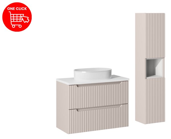 Comad Set koupelnového nábytku Nova Cashmere 80