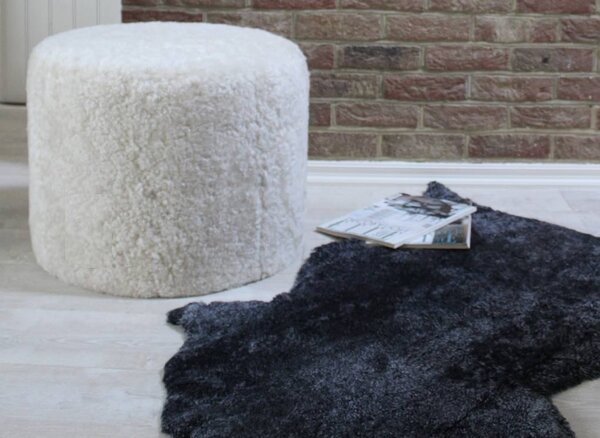 Skinnwille Home Collection Kudrnatá australská kožešina Curly, tmavě šedá, 95x60 cm
