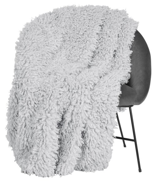 Skinnwille Home Collection Pléd Wooly Silver, umělá kožešina, 120x180 cm