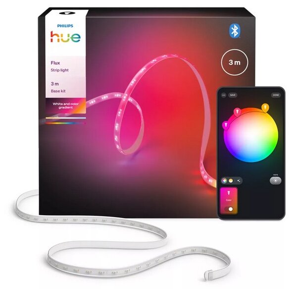8721103087812 Philips Hue Essential lightstrips White and color gradient Flux LED pásik 12W/1200lm bílá + PSU