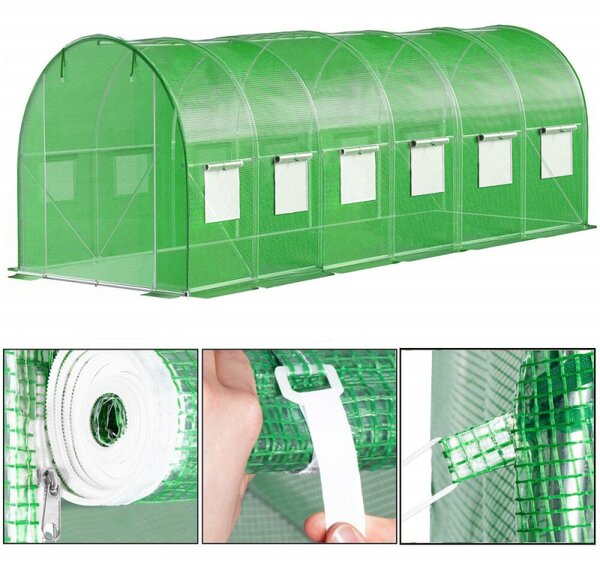 Zahradní foliovník 6x3x2 m 18m2 SPRINGOS GT0005