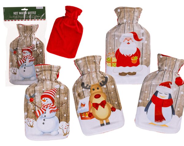 GiftyCity Termofor s fleecovým obalem, 0,7 l, sobík