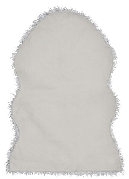 Skinnwille Home Collection Umělá kožešina Wooly Silver, 60x90 cm, světle šedá