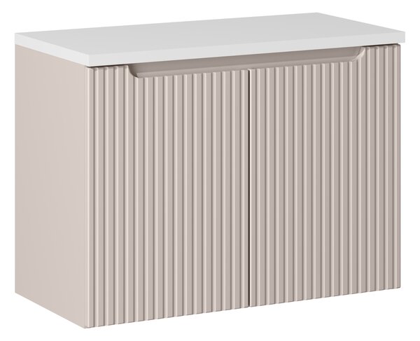 Comad Koupelnová skříňka pod deskové umyvadlo Nova Cashmere 80 kašmír mat (2 dvířka)