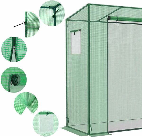 Zahradní foliovník 2x0,8x1,7 m SPRINGOS GT0006