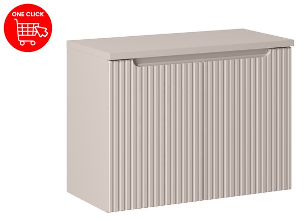 Comad Koupelnová skříňka pod deskové umyvadlo Nova Cashmere 80 kašmír mat (2 dvířka)