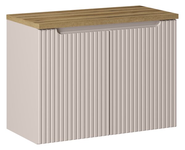 Comad Koupelnová skříňka pod deskové umyvadlo Nova Cashmere 80 kašmír/dub evoke (2 dvířka)