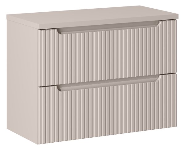 Comad Koupelnová skříňka pod deskové umyvadlo Nova Cashmere 80 kašmír mat (2 zásuvky)