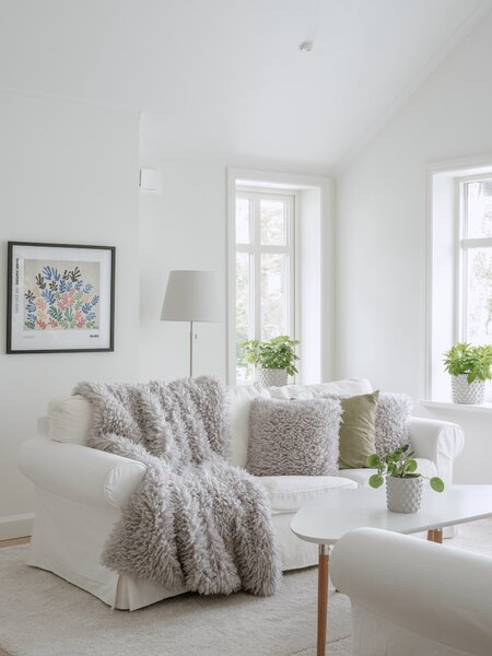 Skinnwille Home Collection Polštář Wooly Silver, 45x45 cm, světle šedý