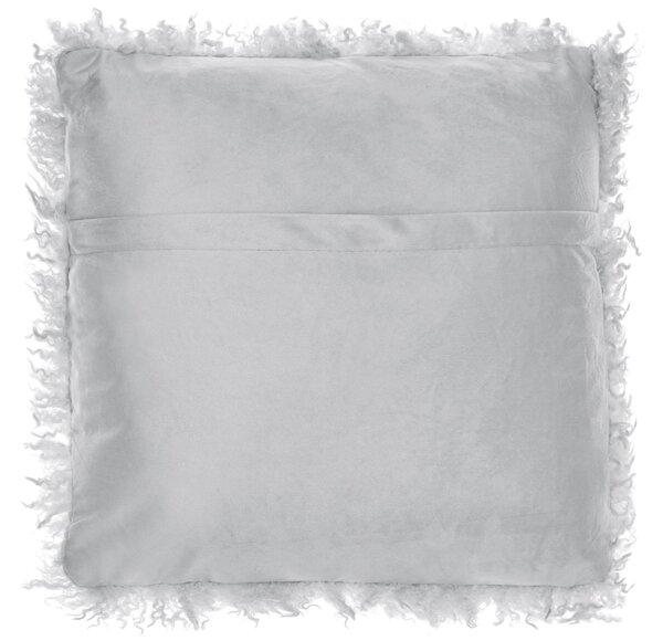 Skinnwille Home Collection Polštář Wooly Silver, 45x45 cm, světle šedý