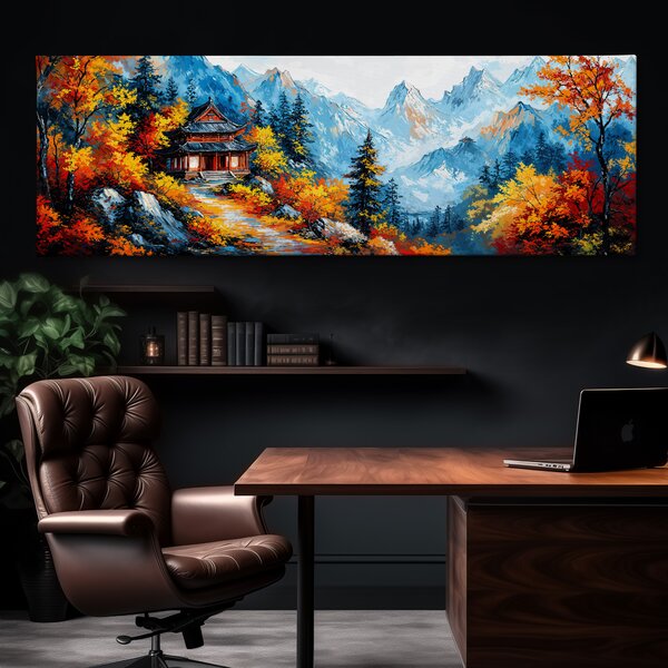 Obraz na plátně - Stezkou k chrámu Unoji FeelHappy.cz Velikost obrazu (šířka x výška): 60 x 20 cm