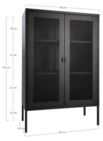 Skříňka Melsalia (černá). Akce -20%