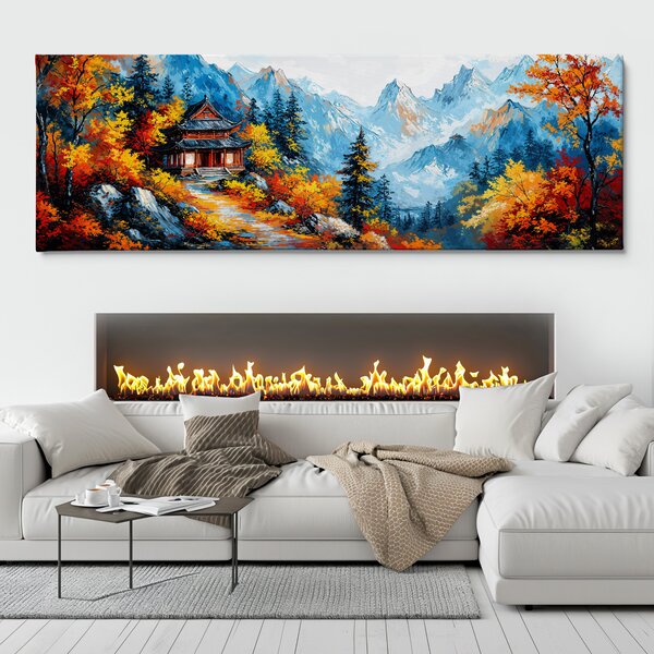 Obraz na plátně - Stezkou k chrámu Unoji FeelHappy.cz Velikost obrazu (šířka x výška): 60 x 20 cm