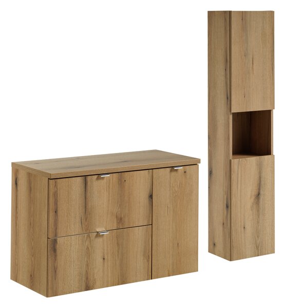 Comad Set koupelnového nábytku Nova Oak 90 dub coast evoke (4 kusy nábytku)