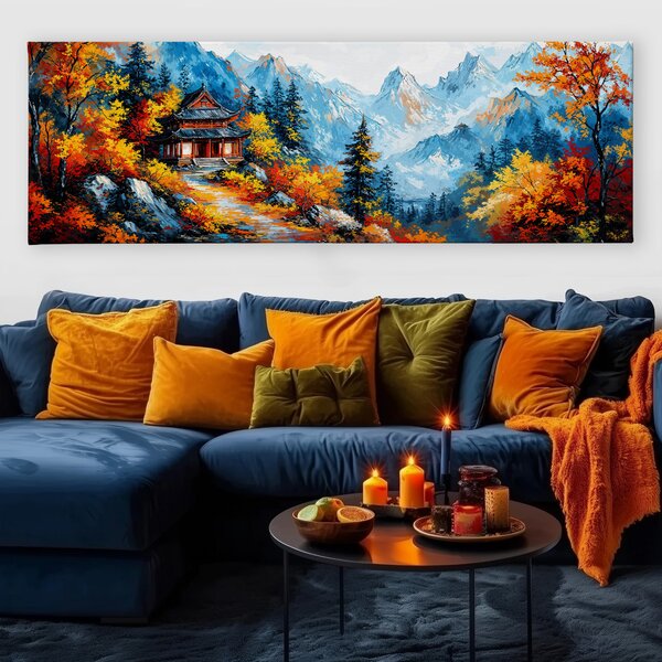Obraz na plátně - Stezkou k chrámu Unoji FeelHappy.cz Velikost obrazu (šířka x výška): 60 x 20 cm