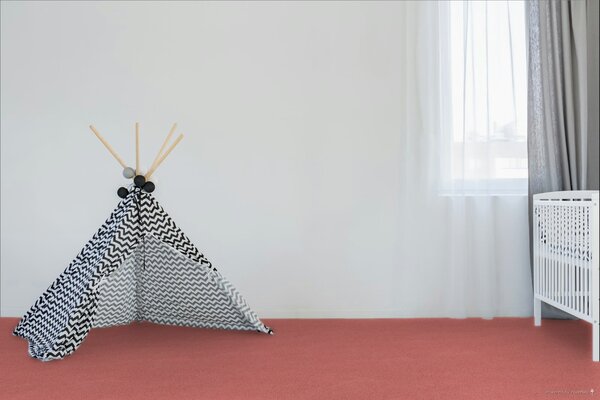 Condor Carpets, Metrážový koberec Carousel 12, na míru, šíře 4m, růžová, filc, dětský pokoj