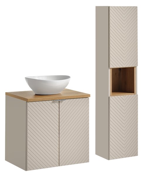 Comad Set koupelnového nábytku Viva Cashmere 60 kašmír/dub evoke