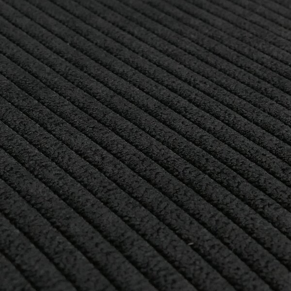 Sada dvou jídelních židlí HWC-R24, kuchyňská židle, otočná, kov, umělá kůže, tkanina/textil, barva: černá