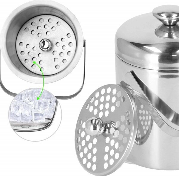 Kyblík na led s příslušenstvím 1,3 L SPRINGOS ICE nerez