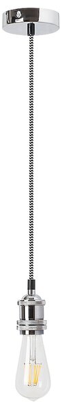 Rabalux 1418 FIXY - Retro objímka na kabelu / chrom (Retro kovová závěsná objímka na žárovku - bez žárovky)