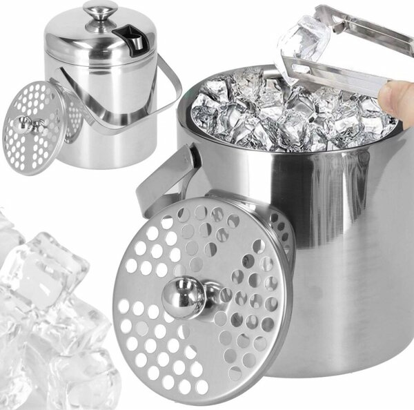 Kyblík na led s příslušenstvím 1,3 L SPRINGOS ICE nerez