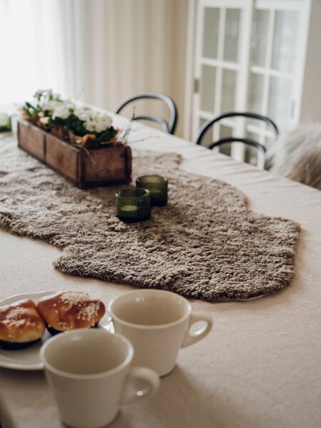 Skinnwille Home Collection Kudrnatá australská kožešina Curly, světle hnědá, 95x60 cm