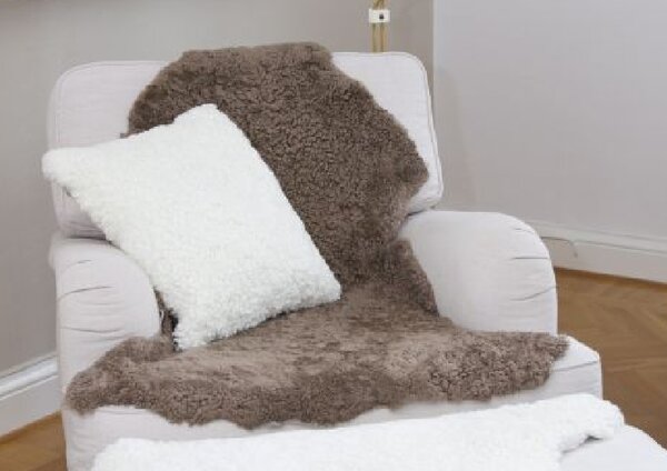 Skinnwille Home Collection Kudrnatá australská kožešina Curly, světle hnědá, 95x60 cm