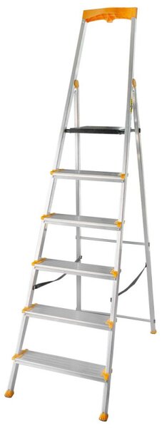 Hliníkové schůdky 6 stupňů jednostranné DRABEST ALD6 MAX