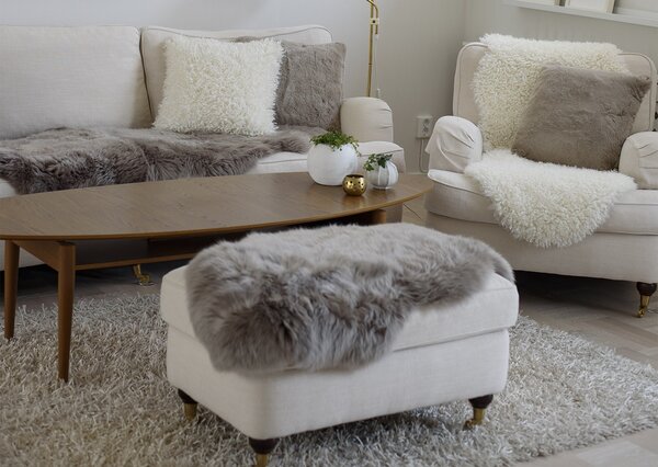 Skinnwille Home Collection Dlouhosrstá australská kožešina Gently, grafit, 95-100 cm