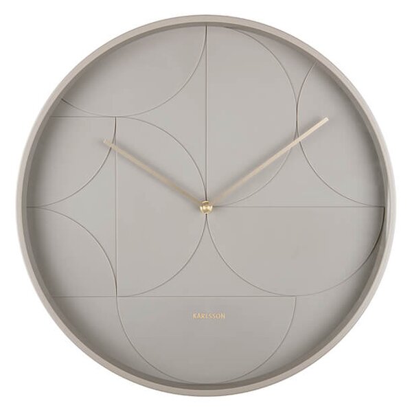 Nástěnné hodiny Leon Ø 40 cm šedé