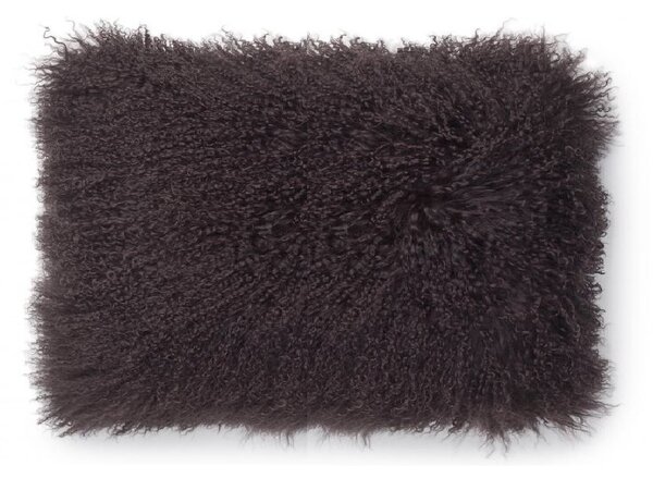 Skinnwille Home Collection Polštář tibetská kožešina, hnědý, 60x40 cm
