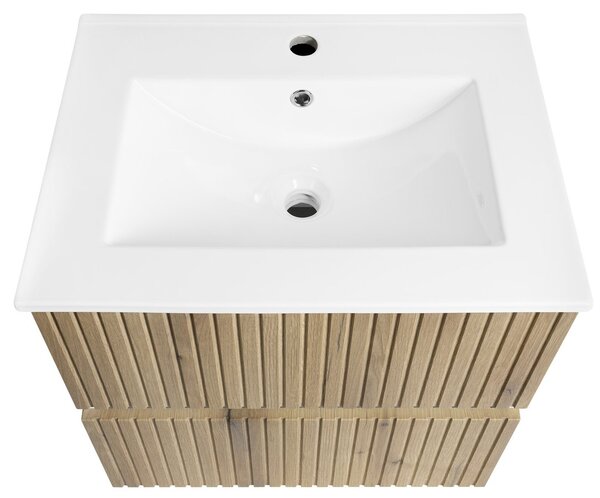 Aqualine Aqualine, PANEDA STRIP umyvadlová skříňka 59,5x55x45,2cm, dub emporio, PN360