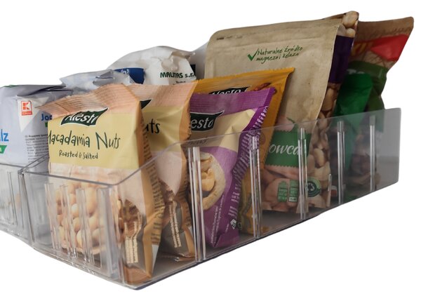 Usporadejto.cz Úložný box, ideální do spíže, s etiketou + 2 přepážky, BITO, 40x13cm