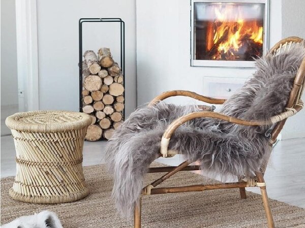 Skinnwille Home Collection Islandská ovčí kožešina Molly, šedá Brisa, 90x60 cm