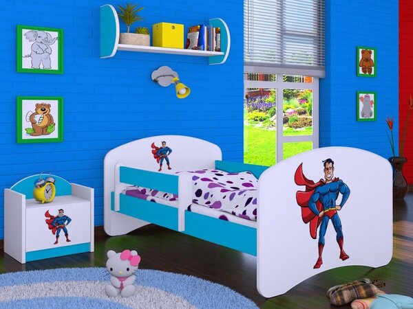 Happy Babies Dětská postel Happy - superman 140x70 cm