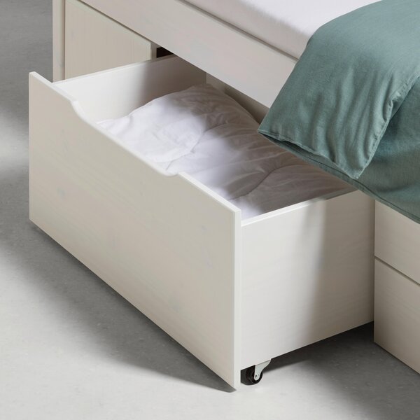 POSTEL S ÚLOŽNÝM PROSTOREM, 160/200 cm, bílá Zandiara, Online Only