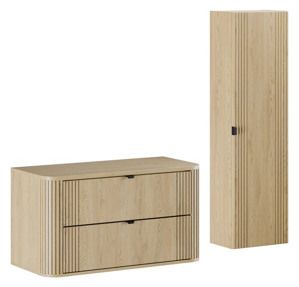 Comad Set koupelnového nábytku Ovalia Cremona 100 dub cremona (3 kusy nábytku)