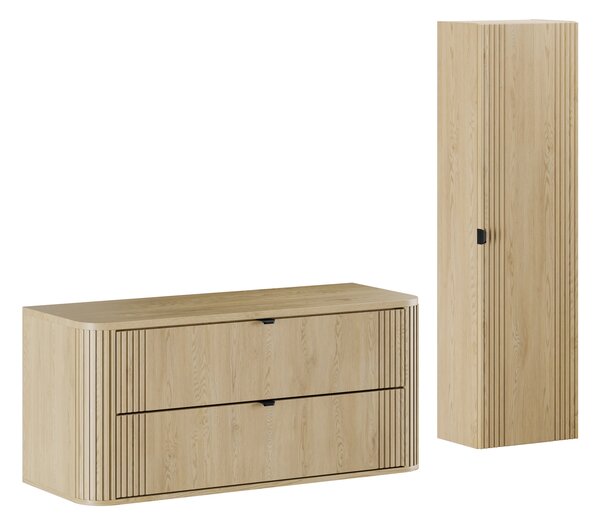 Comad Set koupelnového nábytku Ovalia Cremona 120 dub cremona (3 kusy nábytku)