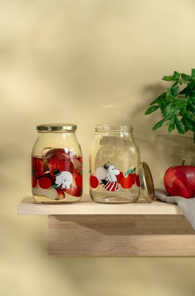Muurla Zavařovací sklenice Moomin Joyful Apples 1l