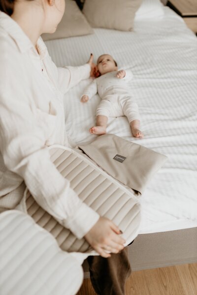 Skládací přebalovací podložka a plenkovník Sleepee Grey