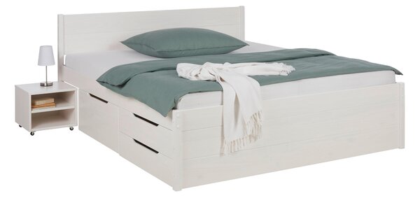 POSTEL S ÚLOŽNÝM PROSTOREM, 160/200 cm, bílá Zandiara, Online Only