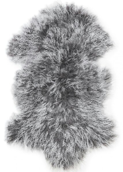 Skinnwille Home Collection Tibetská kožešina, šedá Snowtop, 95x55 cm