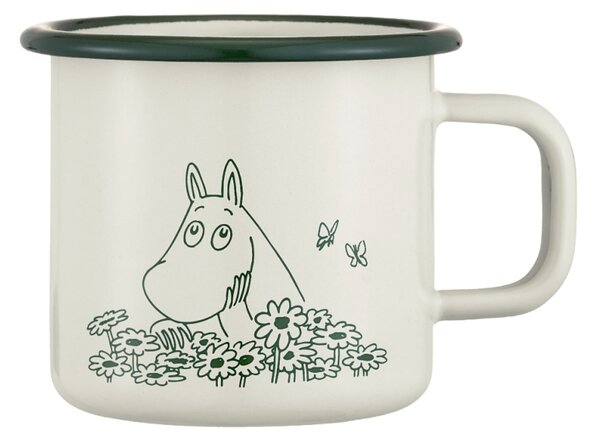Muurla Hrnek Moomin Summer Crush 0,37l, smalt / béžový
