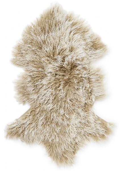 Skinnwille Home Collection Tibetská kožešina béžová Snowtop, 95x55 cm