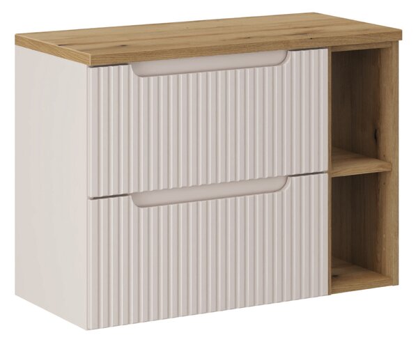 Comad Set koupelnového nábytku Nova Cashmere 80 kašmír mat/dub