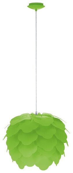 Eglo 92988 FILETTA - Zelený závěsný lustr (Závěsný lustr se zeleným plastovým stínidlem)