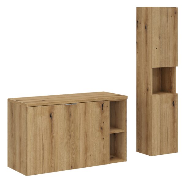 Comad Set koupelnového nábytku Nova Oak 100 coast evoke oak (4 kusy nábytku)